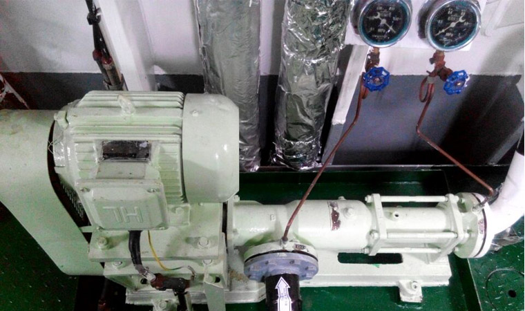 GCN船用單螺桿泵用戶(hù)現(xiàn)場(chǎng)展示